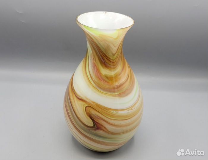 Ваза для цветов разноцветное стекло 22*8 см