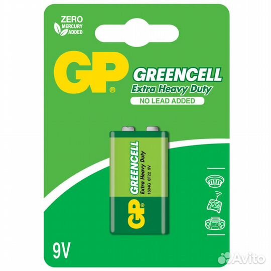 Батарея Крона GP 6F22 10 шт