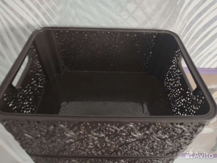 4 плетеные корзины