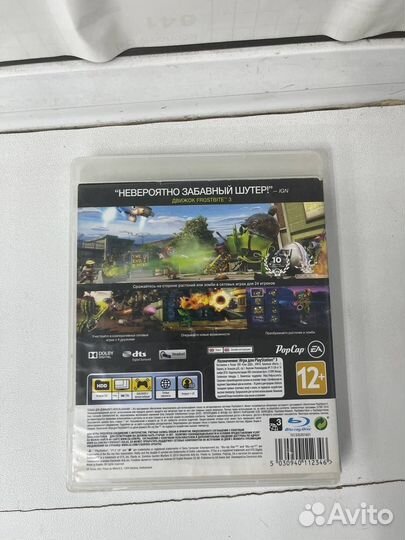 Игровые диски. Sony Playstation 3 plants VS zombie