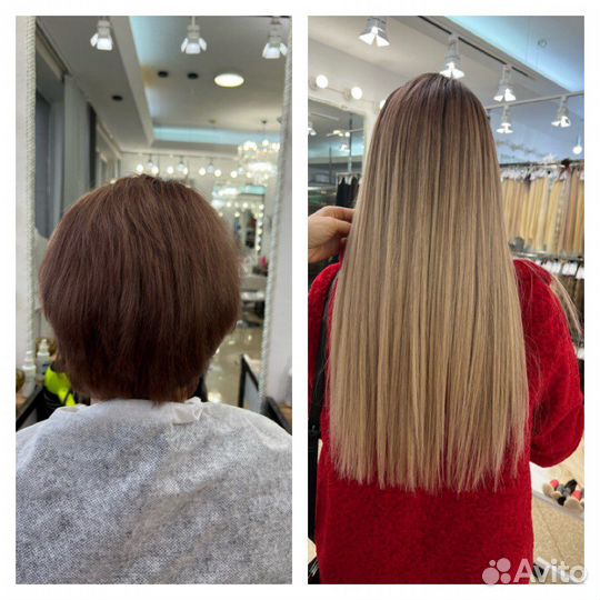 Наращивание волос в разных техниках