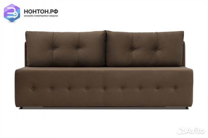 Диван еврокнижка Сити коричневый