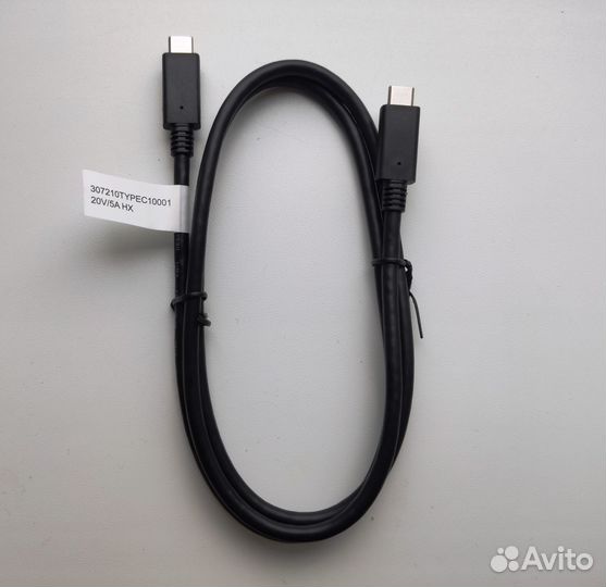 Видео кабель USB Type-C - USB Type-C 20V 5A