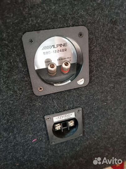 Сабвуфер alpine sbg 1244br, усилитель jbl