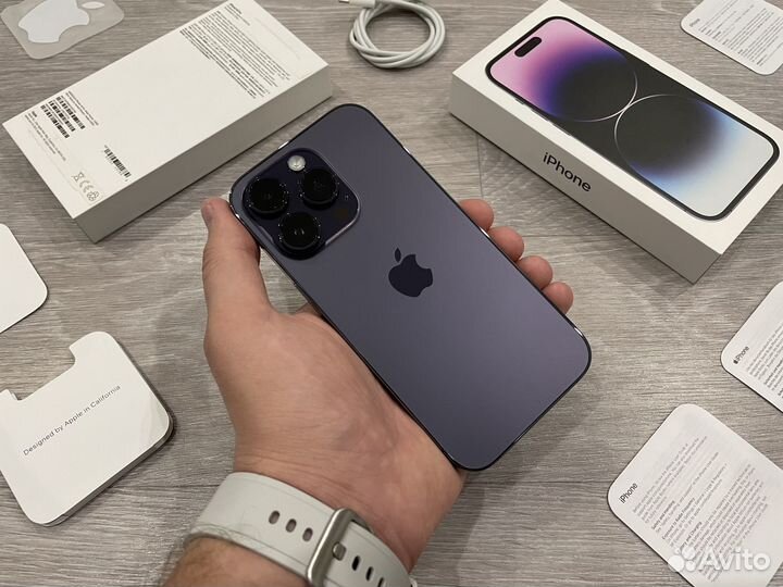 Идеал, АКБ 99%, iPhone 14 Pro, 128 GB, 2 Sim