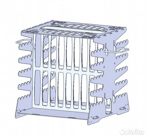 Мангал вертикальный Шаблоны формата DXF