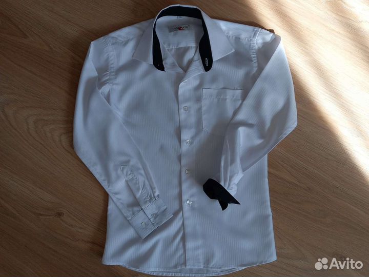 Рубашка белая школьная для мальчика