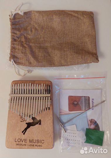 Калимба музыкальный инструмент 17 язычков