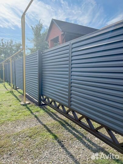 Забор Жалюзи /Металлический забор Жалюзи / Ранчо