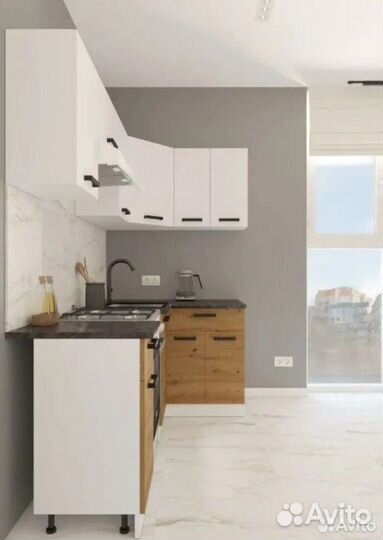 Кухня угловая Брауни 2.0м*1.2