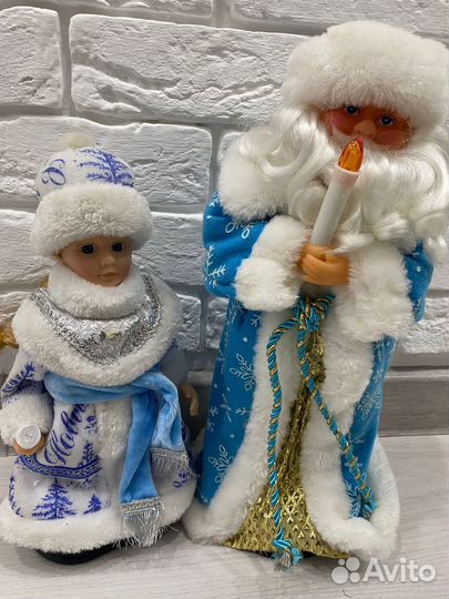 Кукла дед мороз и снегурочка