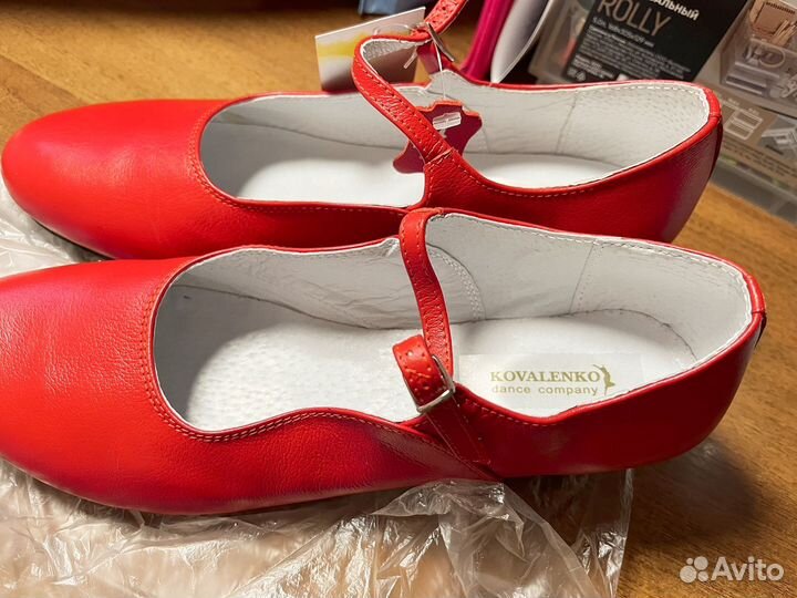 Туфли народные красные 39 размер (kovalenko)