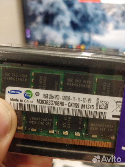 Оперативная память Samsung DDR3 1x16Gb 1600MHz