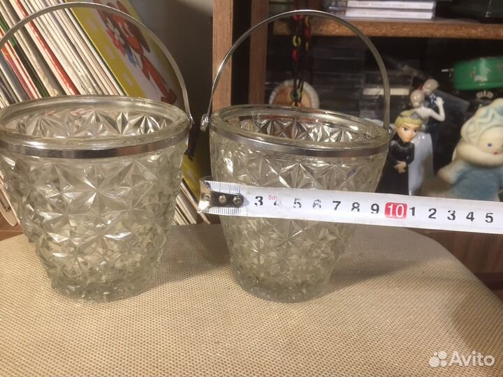Конфетница ваза хрусталь мельхиор ретро