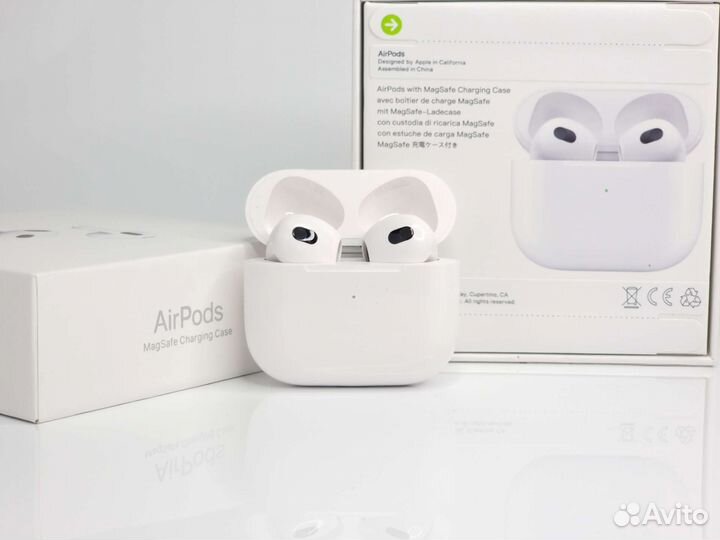 Airpods 3 Premium, гарантия + чехол
