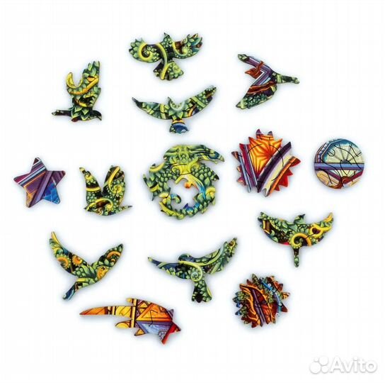 Фигурный пазл Unidragon, Мандала Дерево жизни, раз