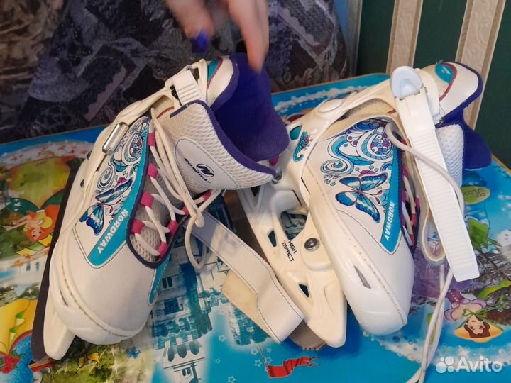 Коньки детские раздвижные 30 33