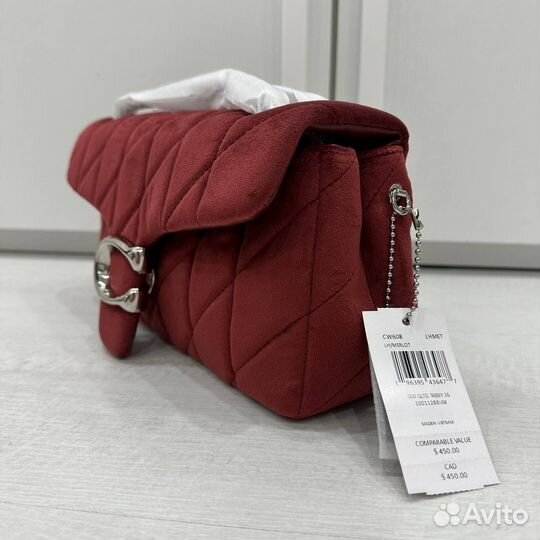 Coach Tabby 26 velvet сумка оригинал аутлет США