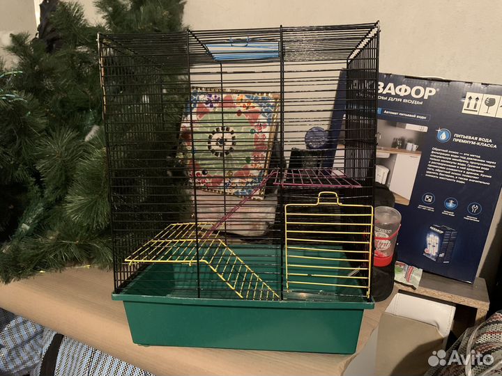Клетка для грызунов большая + поилка в подарок