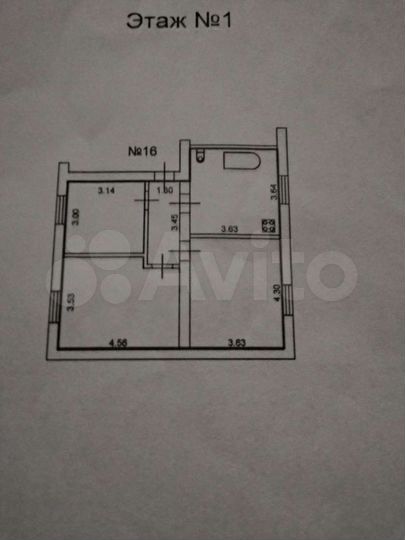 3-к. квартира, 86 м², 1/2 эт.