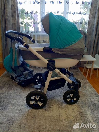 Коляска adamex 3 в 1 бу