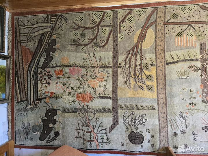 Китайский ковер 100% шерсть антиквариат