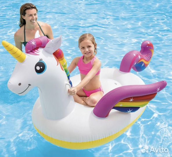 Надувной матрас-плот Единорог Intex