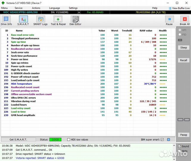 Жесткий диск WD Red WD10efax 4Tb
