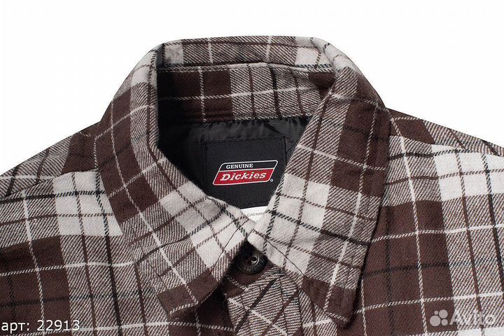 Рубашка Dickies brown клетчатая Коричневая