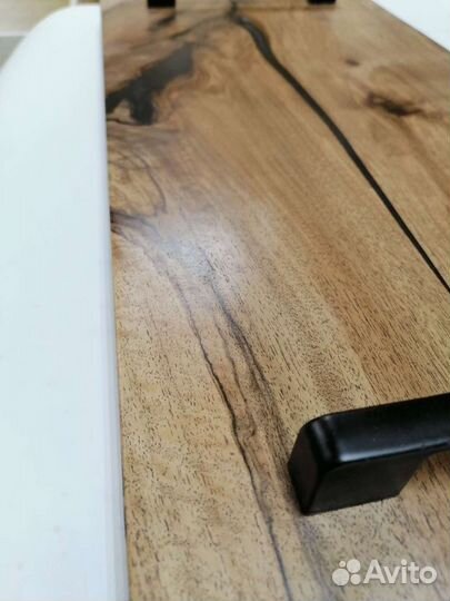 Поднос деревянный. Массив. Орех. Карагач. Лофт