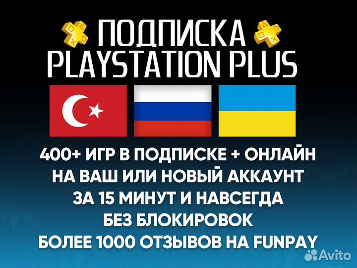 Подписка Ps Plus Extra (Deluxe, Essential, EA Play)