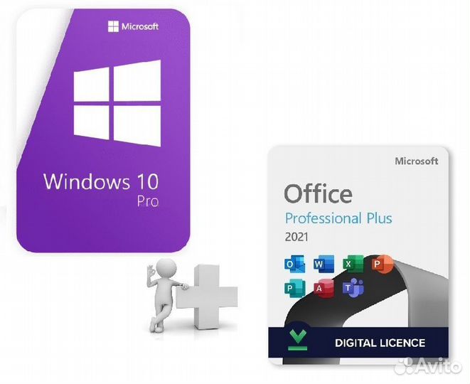Windows 10 Pro ключ активации Office 2019/2021