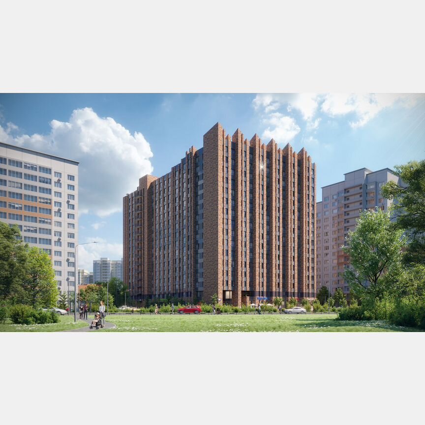 2-к. апартаменты, 36,7 м², 13/16 эт.