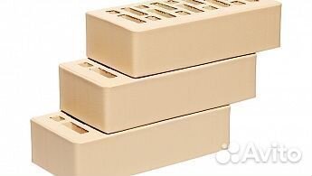 Кирпич слоновая кость гладкий 1нф