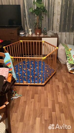 Детский деревянный манеж