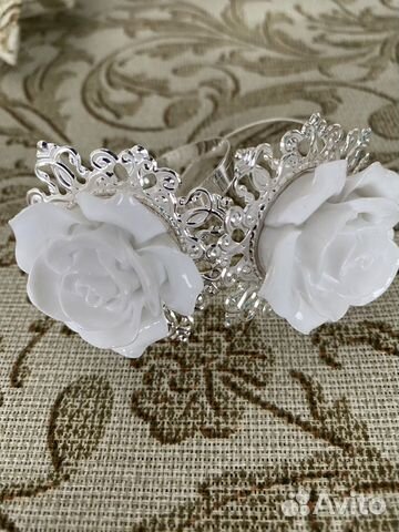 Кольцо для салфеток Роза белая