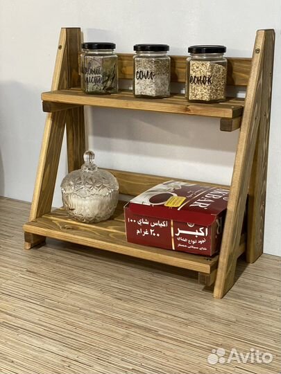 Этажерка для кухни/ванной из дерева