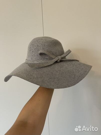Шляпа женская шерсть фетровая