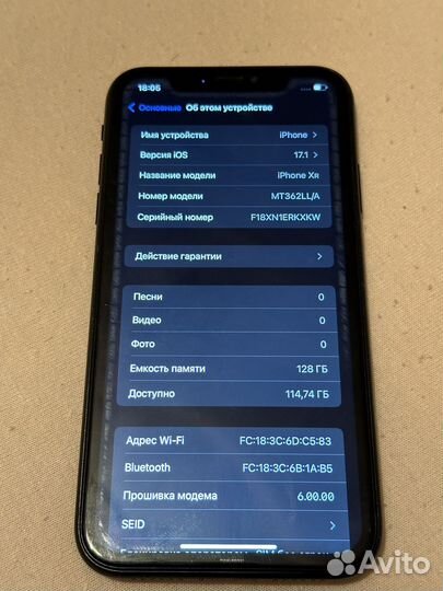 iPhone Xr, 128 ГБ