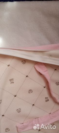 Кроватка с маятником+матрас+постельное с бортиками