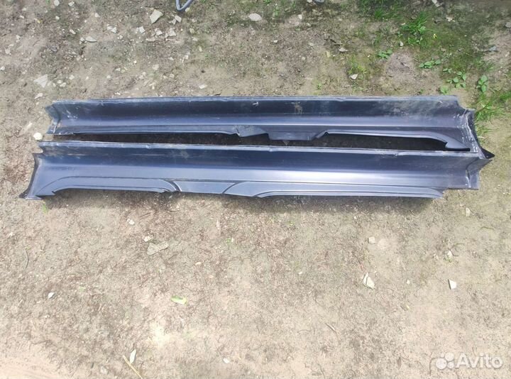 Пороги защитные пластиковые для Лада Калина