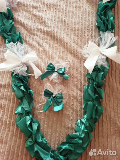 Свадебное украшение на машину