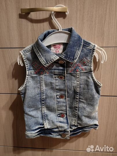 Жилетка джинсовая gloria jeans для девочки