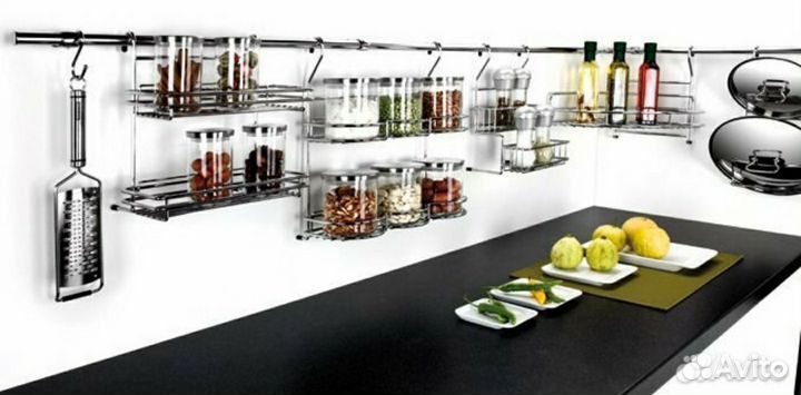 Полки и рейлинг для кухни