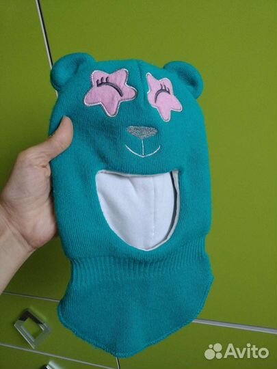 Шапка-шлем на 1-2 годика