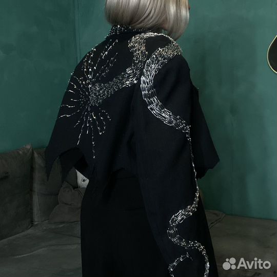 Апсайклинг пиджак кроп