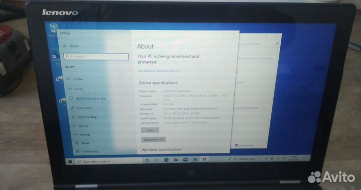 Lenovo Yoga 2 pro I7 8gb SSD 256 gb