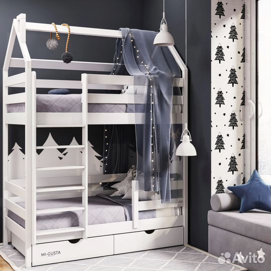 Детская двухъярусная кровать