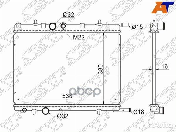 Радиатор Citroen Berlingo 96-22 / C4 04-11 / Xs
