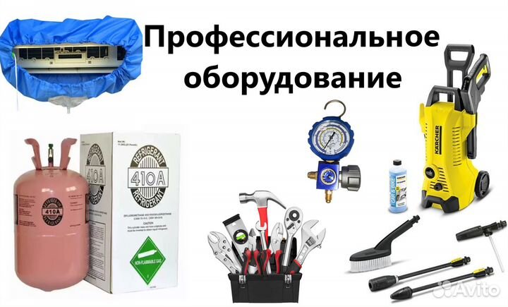 Обслуживание кондиционера, чистка и заправка